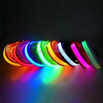 

New Design 10Pieces Three Clips Led Strip Suspenders Men in Glowing Party Supplies Luminous Night Walking Led Light Strap Belt