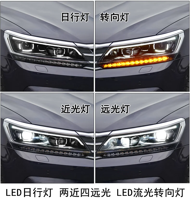 BiNFU стайлинга автомобилей для VW Passat B8 фар с HID новинка года Passat drl светодиодный HID Би-ксеноновые линзы головка луча лампа аксессуары