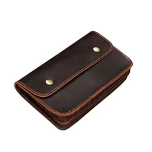 BOLEKE Винтаж Crazy Horse кожа поясная сумка для мужчин из натуральной кожи пояс для путешествий поясные сумки мужской маленький чехол для телефона Петля Хип B