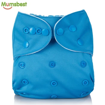 

[Mumsbest] Reusable Baby Cloth Diaper washable Solid Color Baby Nappy One Size Adjustable Many Colors Available Cloth Diapers