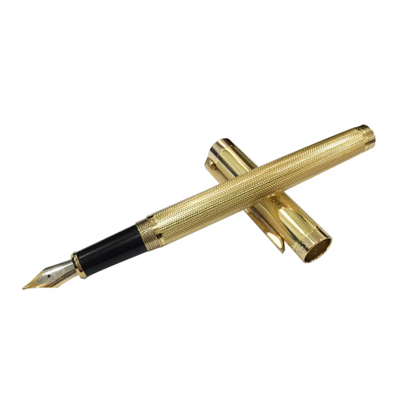 

Luxury Brand Gold Silver Fountain Pen Ink Gift Box Teacher Leader Stationery Store Jinhao 155 Stationary School Office Papeleria