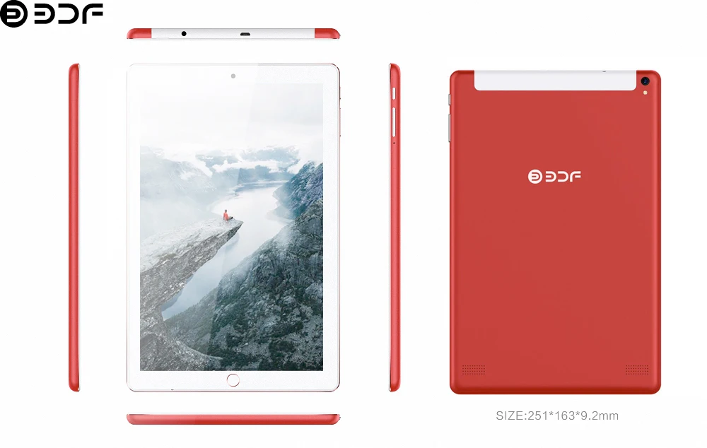 

BDF New 10 Inch Android 7.0 Tablet Octa Core 2G RAM 32G ROM Tablet PC WIFI Sim 3G/4G Phone Call LTE Tablets Small Computer
