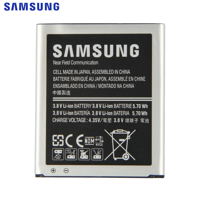 Оригинальная батарея Samsung EB-BG313BBE для Galaxy ACE 3 ACE 4 Neo Lite G313H S7272 S7898 S7562C G318H G313M J1 Mini Prime 1500 мАч