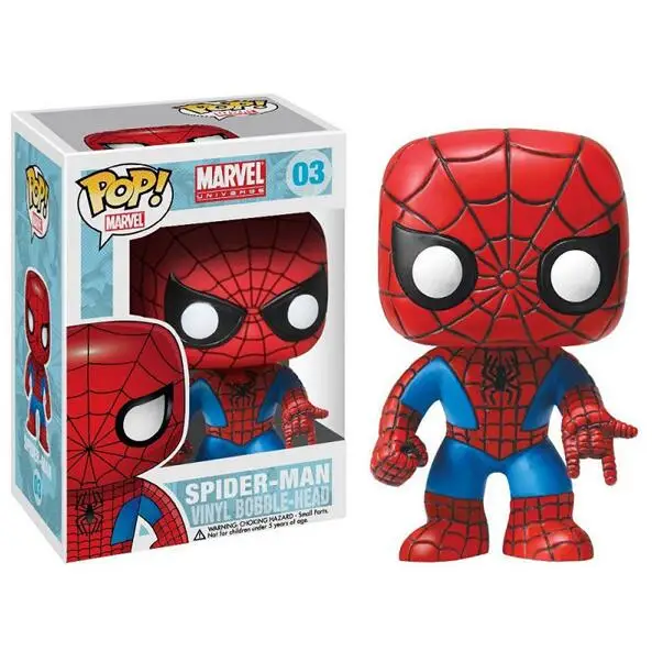 FUNKO POP Marvel Человек-паук Железный человек Тони Старк Коллекционная модель игрушки виниловые фигурки Детские игрушки для детей