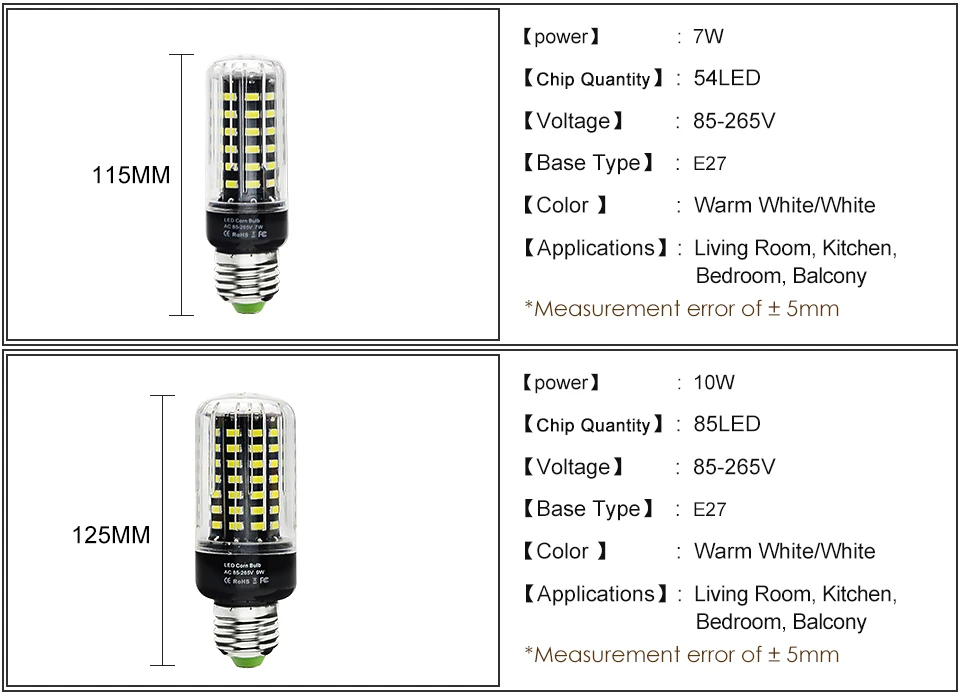 E14 E27 LED Diode lamp (5)