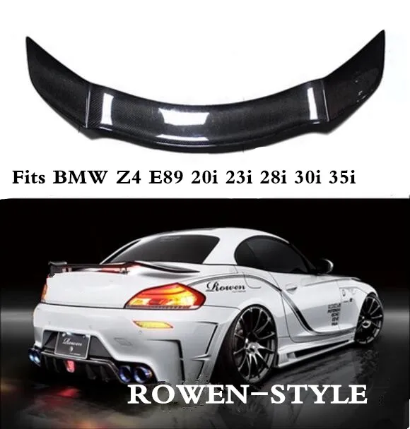 

JINGHANG ROWEN -Style Carbon Fiber Car Rear Wing Trunk Lip Spoilers For BMW Z4 E89 20i 23i 28i 30i 35i 2009-2014