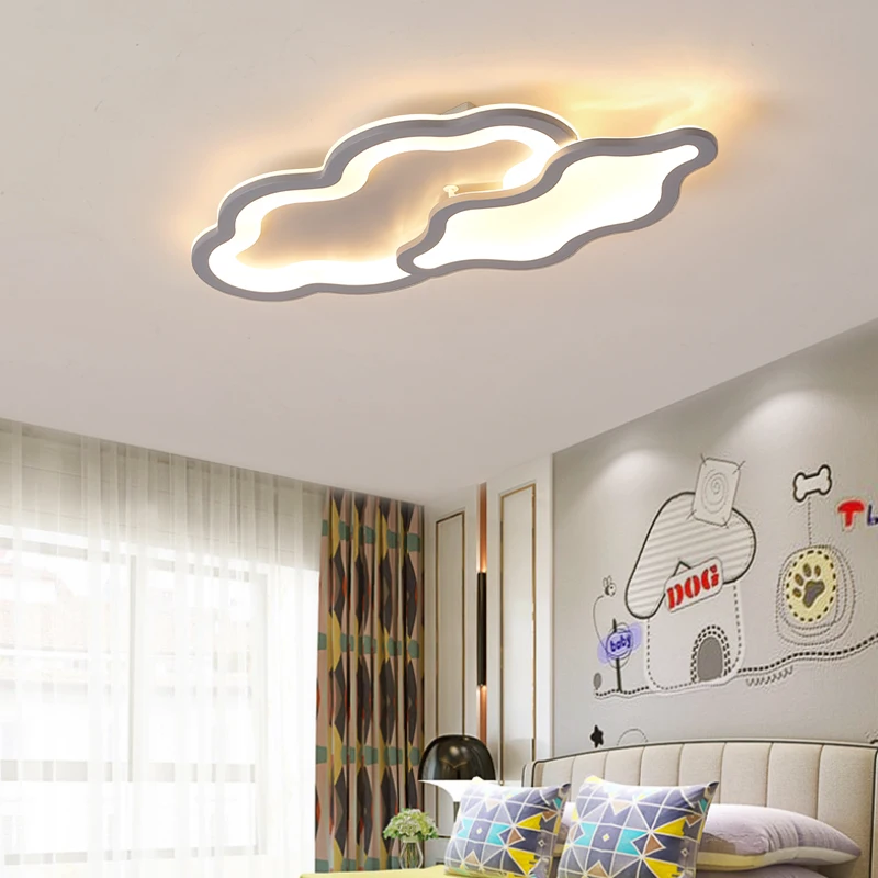 

Modern led chandeliers light kids baby lights for children room bedroom gray Aluminum AC85-265V home living room chandelier lamp