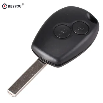 

KEYYOU 10x 2 Button Key Fob Entry Shell Case Blade For Renault Modus Clio 3 Kangoo Twingo Free Shipping