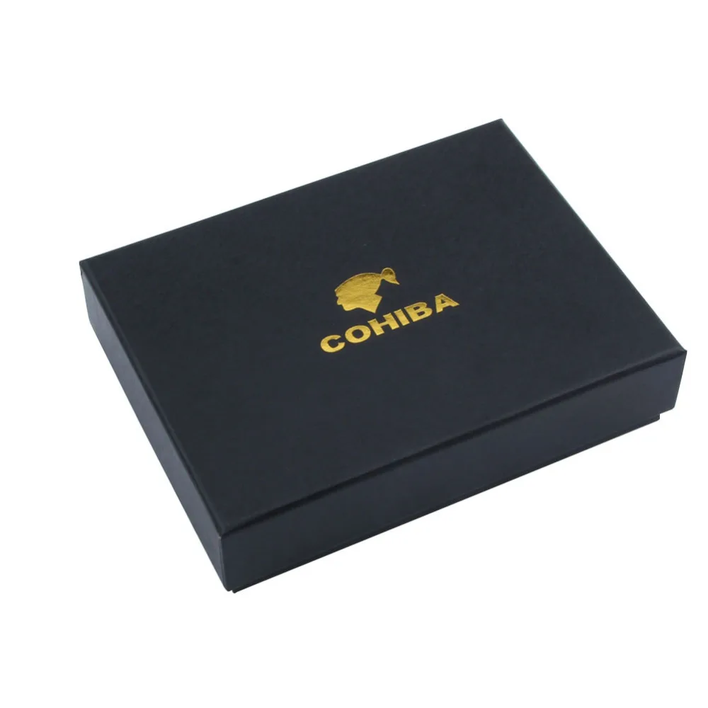 COHIBA JET пламенная Зажигалка для сигарет и двойная стальная головка для сигарет лучший костюм для сигарет с подарочной коробкой