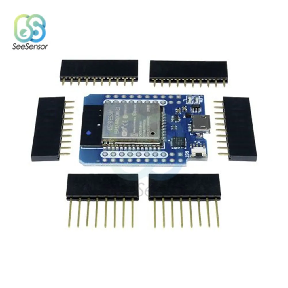 

TTGO Mini ESP32 WiFi Module Board CP2104 Blue Development Board Bluetooth D1 Mini ESP8266 Module with Pins for WeMos