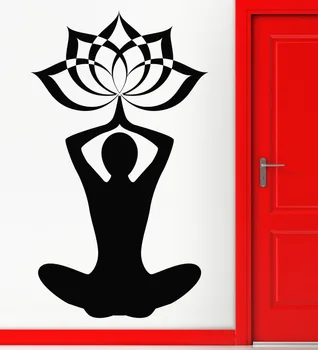 

Wall Stickers Vinyl Decal Yoga Lotos Buddha Buddhism Fitness Meditation