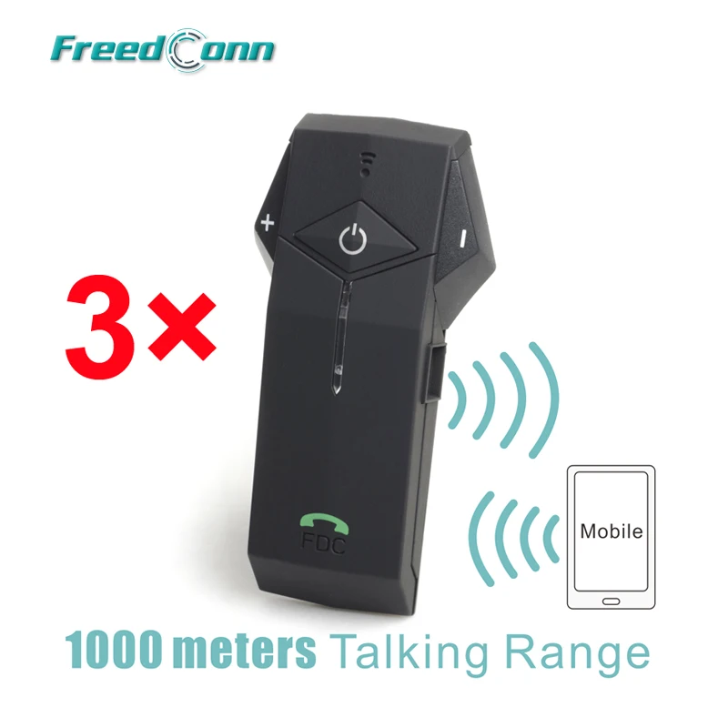 3 комплекта FreedConn бренд шлем для мотоцикла мопеда Bluetooth 1000 м домофон гарнитура NFC Tech FM радио