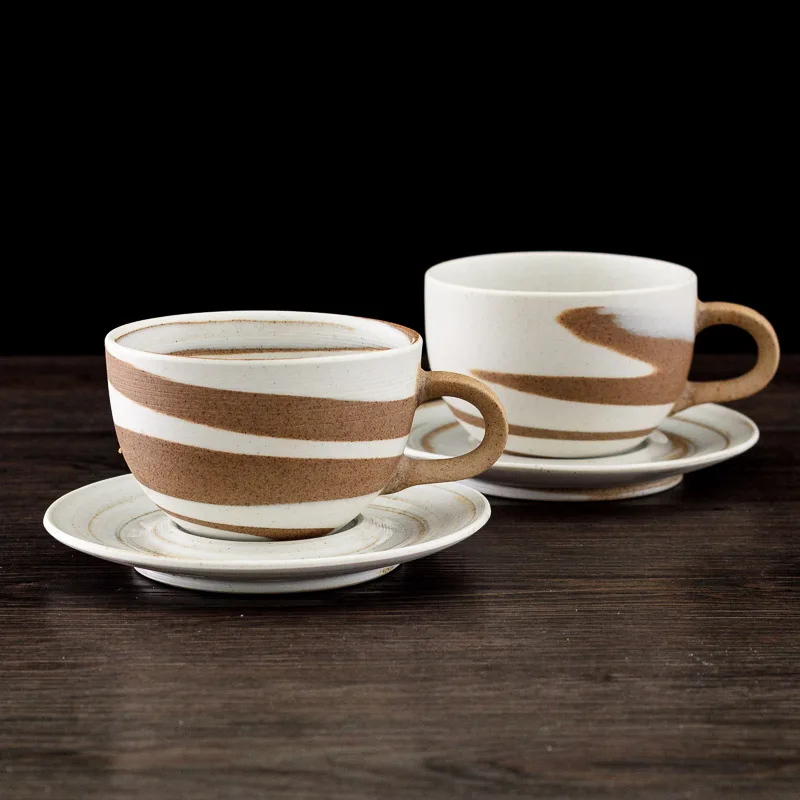 

China Hand casting copo Creative Ceramic Mug Set coffee cup cups and mugs