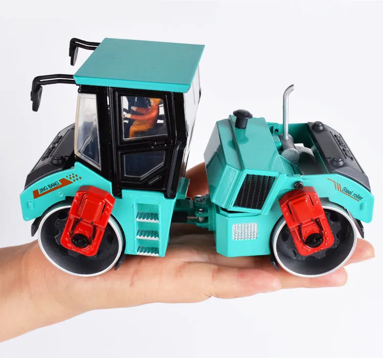 Высокая модель инженерного транспортного средства из сплава, 1:50 двухколесные роликовые игрушки, металлические отливки, игрушечные транспортные средства - Цвет: Синий