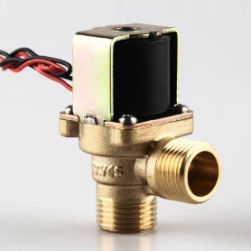 Электромагнитный выключатель клапана AC220V Солнечный впускной клапан DC12V электромагнитный клапан для горячей воды DC24V нормально закрытый