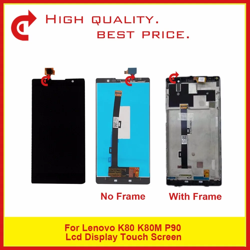 

High Quality 5.5" For Lenovo K80 K80M P90 LCD Display With Touch Screen Digitizer Sensor Panel Assembly Free Shipping