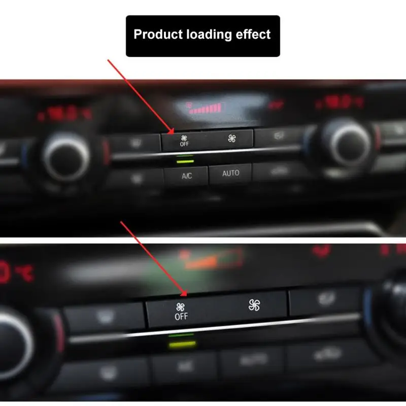 VODOOL автомобиль A/C воздушный переключатель кондиционера, вентилятор, Накладка для кнопки, крышка, автоматический нагреватель, управление изменением климата, ветер, объем воздуха, ключ, крышка для BMW F10 F18