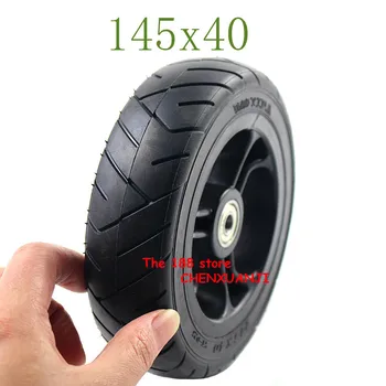 

145x40 solid tyre with plastic hub 6 inch airless wheel for electric skateboard longboard with wheel pulley 145x40 tire