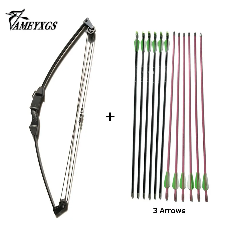 

12lbs Outdoors Compound Youth Archery and Arrow Set Children Training Bow Set for Boys and Girls Shooting and Hunting