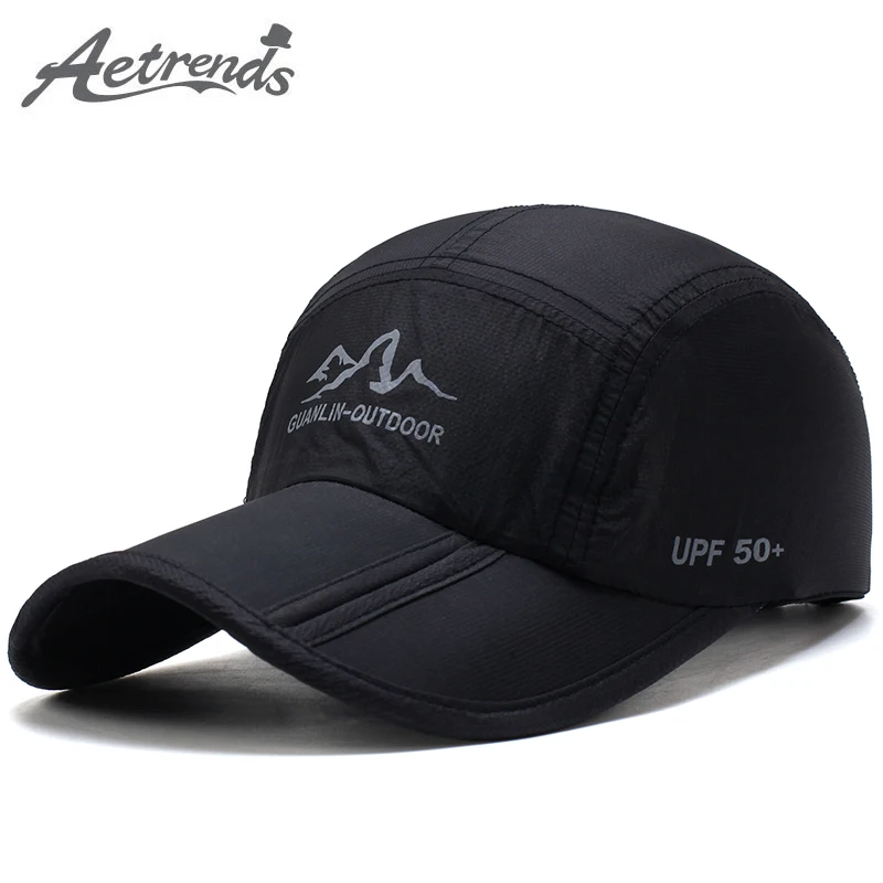 

[AETRENDS] Ultra-Thin Quick Drying Folding Baseball Cap Men Women Summer Hat Travel Sun Shade Hats Z-5119