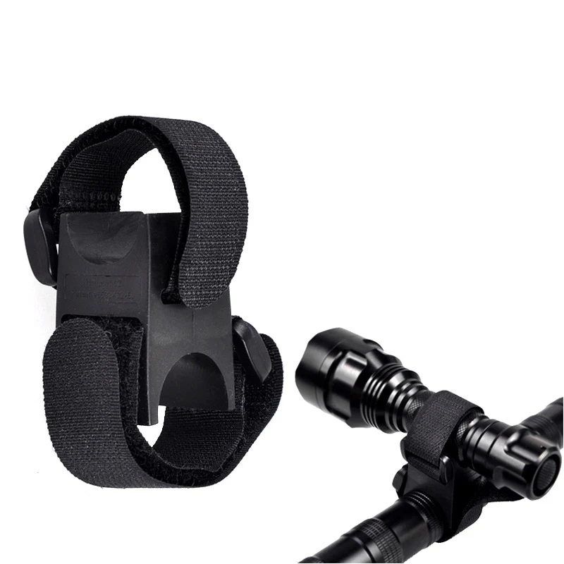 

Universal Bicycle Handlebar Flashlight Bracket Holder Easy Remove Attach Practical Torch Holder Cycling Accessories