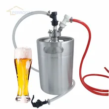 Домашнего пивоварения 5L пива мини-бочонок Ворчун+ мини-бочонок водопроводной диспенсер с газом линии сборки мяч замком Одежда высшего качества