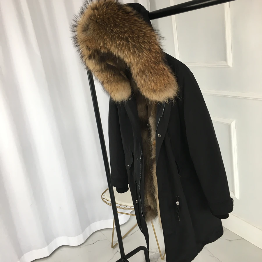 Новые чернобурки меховой парка пальто женские трикотажные silver fox подкладке парки