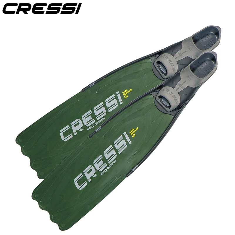 Модульные ласты для дайвинга Cressi GARA LD Free камуфляжные зеленые длинные лезвия