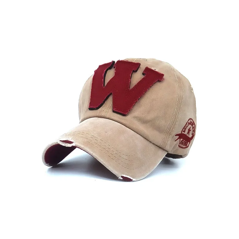 Cllikko 6 colores lavados Denim Snapback sombreros otoño verano letra W nuevos hombres mujeres gorra de béisbol Sunblock Beisbol Casquette gorras