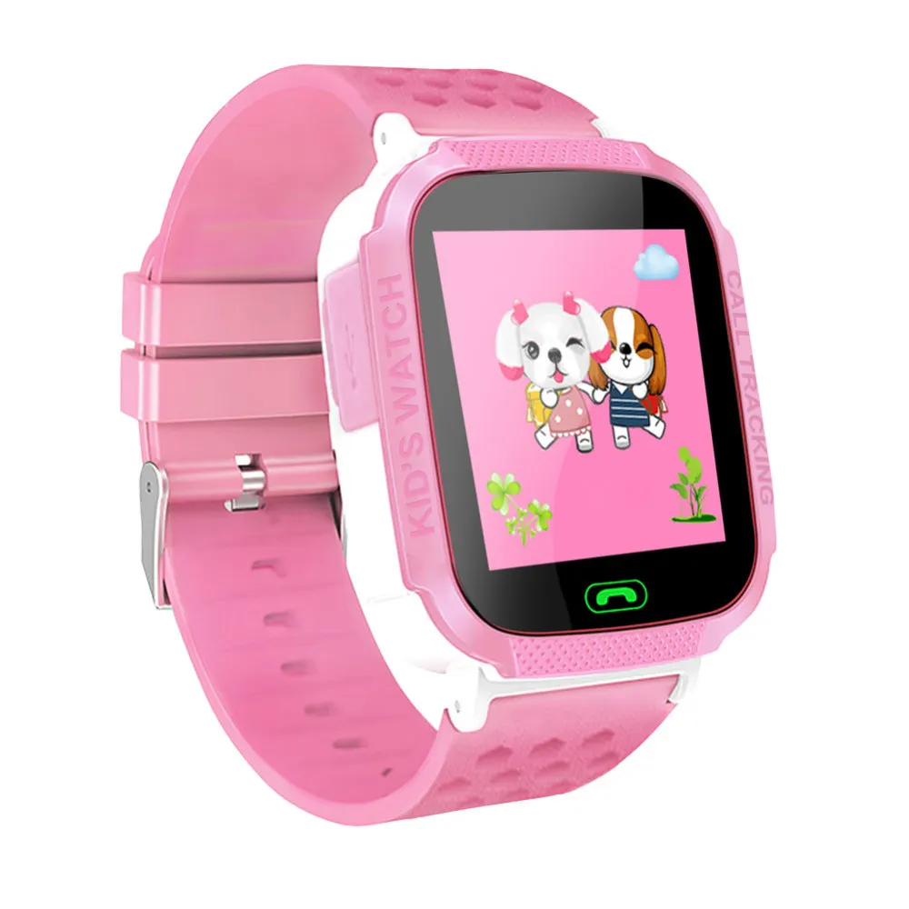  Kinder Smart Uhr Anti Verloren Kind GPS Tracker SOS Positioning Tracking Praktische Kompatibel Smar