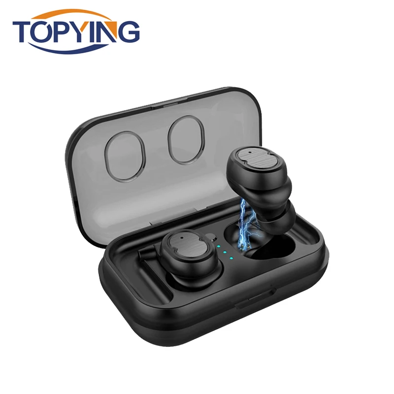 Mini Sport Waterproof Earphones with Charging Box for Smart Phones for Samsung iPhone TWS Bluetooth Earphones True Wireless