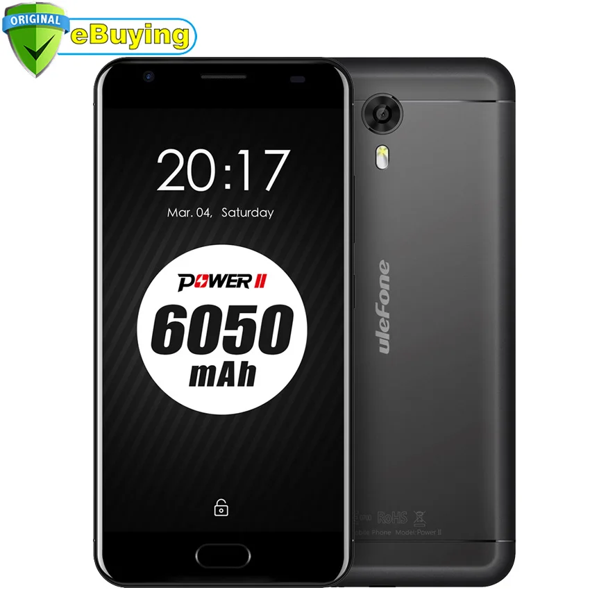Original Ulefone Power 2 MT6750T Octa Core Android 7.0 5.5Inch 4GB RAM 64GB ROM Touch ID OTG Mobile Phone