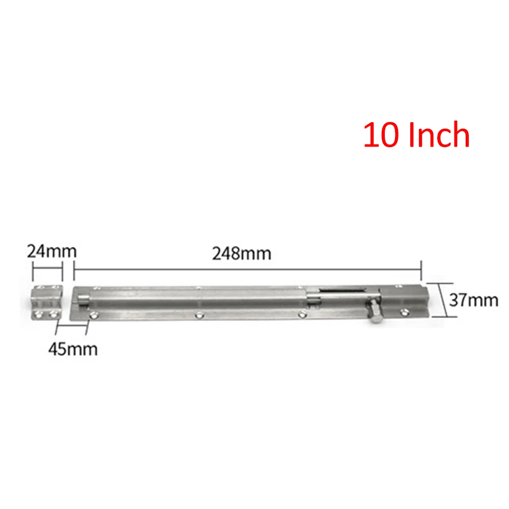 2 шт 1,5 дюймов нержавеющая сталь скользящая защелка замок баррель болт дверная защелка раздвижной замок