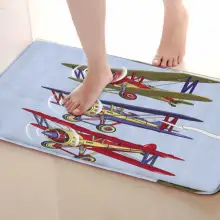 Коврик для ванной комнаты в стиле самолета, Забавный Противоскользящий коврик для ванной, аксессуары для душевой занавески, соответствующие вашей душевой занавеске