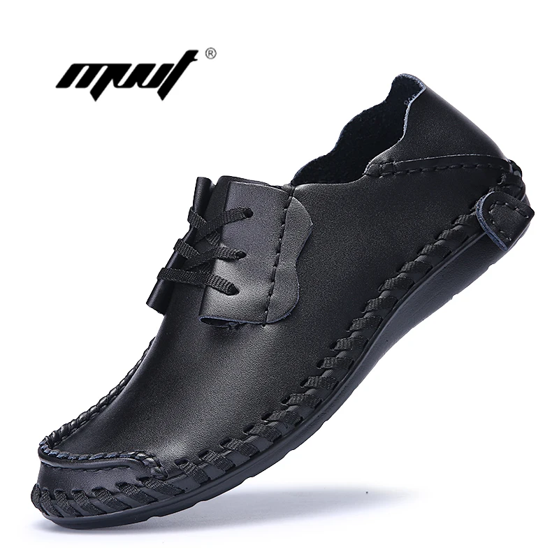 Spring Fashion New Men genuine Leather Shoes Rubber Soles Casual shoes