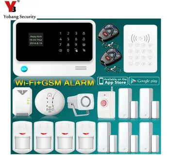 

YobangSecurity Gas Leak Sensor RFID Keypad GSM WIFI Home Security Alarm System Android IOS APP Control Voice Alarm Sensor Kit