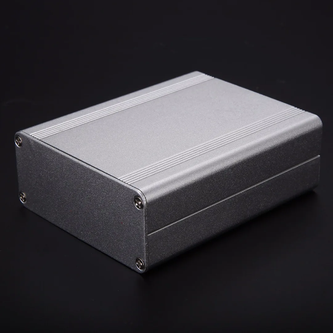 

Silver Extruded Aluminum Enclosure Box Split Body Electronic Project Instrument Case 110x88x38mm For Holding Circuit Board