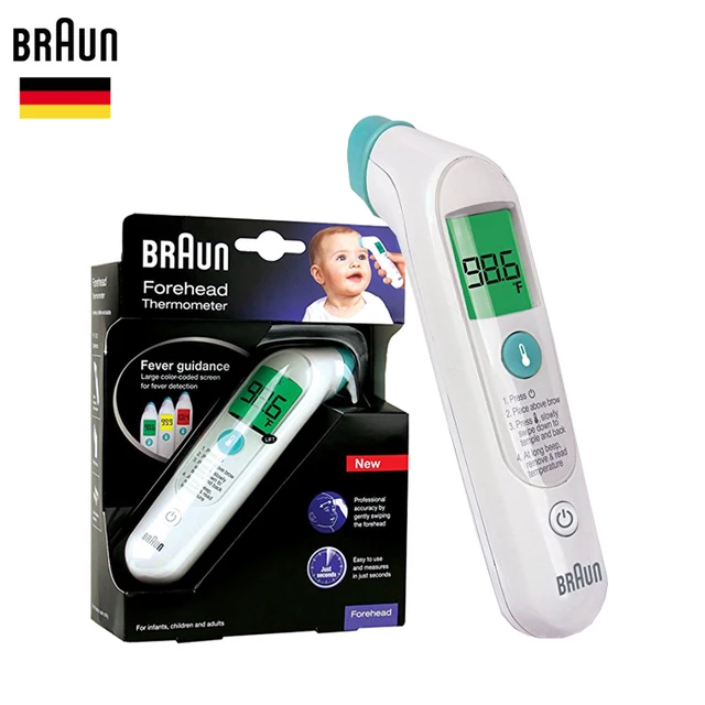 Braun Thermometer Infrared Forehead Body Temperature Meter Digital