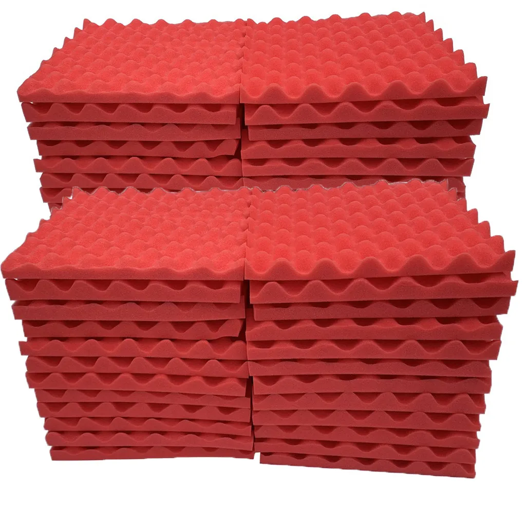 

48Pcs Acoustic Foam Panel Sound Stop Absorption Sponge Studio KTV Soundproof Sound insulation Protective Sponge #5/6