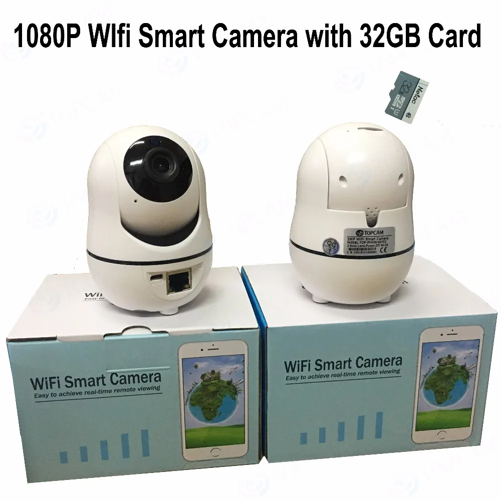 Беспроводная умная IP-камера для домашней безопасности с Wi-Fi видеоняня записью