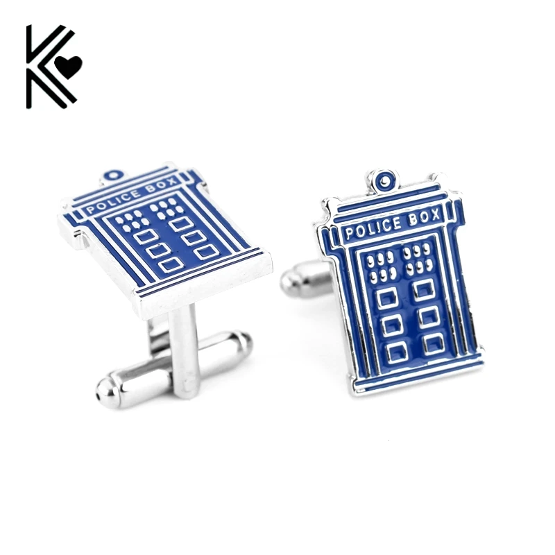 Klassische Fernsehen Doctor Who Blau Emaille Haus Manschette Links