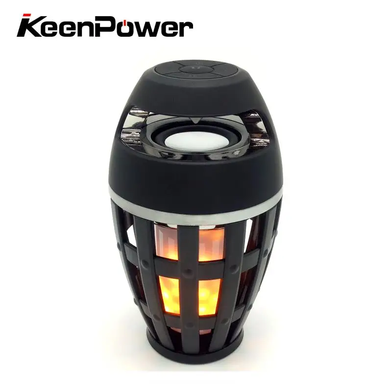 Keenpower Flare Bluetooth Portable Sound System Flame Atmosphere Lamp Wireless Speaker Three dimensional Stereo Shape of