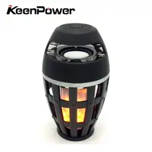 Keenpower Flare Bluetooth Portable Sound System Flame Atmosphere Lamp Wireless Speaker Three dimensional Stereo Shape of