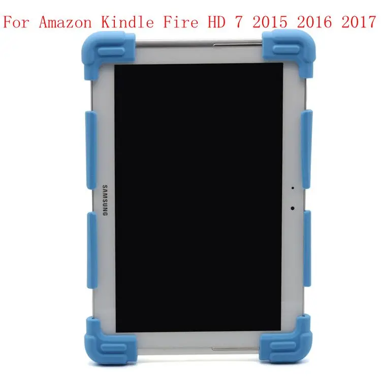 Ударопрочный чехол для телефона протектор в виде ракушки для Amazon Kindle Fire HD 7 2015 2016 2017 кремния противоударный защитный чехол + подарки