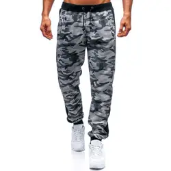 Модные мужские спортивные камуфляжные штаны для бега, повседневные спортивные штаны, штаны со шнурком, уличная одежда в стиле хип-хоп