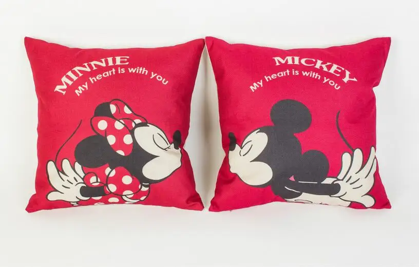 40 Pcs 40cm40cm Minnie Pillow Cover Mickey Minnie Mouse Cartoon Inspiration Minnie Mouse Decorative Pillow 40 Pcs 40cm40cm Minnie Pillow Cover Mickey Minnie Mouse Cartoon Inspiration Minnie Mouse Decorative Pillow