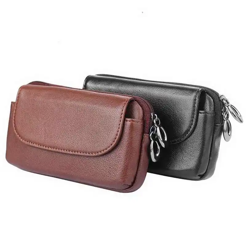 

Genuine Leather Universal Phone Pouch For Motorola Moto G4 G4 Play Belt Clip Pocket Holster For Moto X Play X Style Case