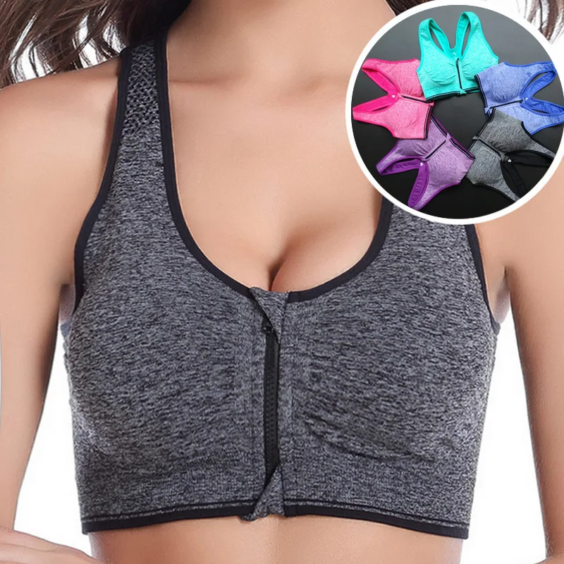 Prix pour Nouvelles Femmes de Soutien-Gorge de Sport Antichoc Zippée Rembourré Courir Jogging Fitness Gym Confortable Soutien-Gorge Avec Push-Up Stretch Sans Couture Prix pour Nouvelles Femmes de Soutien-Gorge de Sport Antichoc Zippée Rembourré Courir Jogging Fitness Gym Confortable Soutien-Gorge Avec Push-Up Stretch Sans Couture