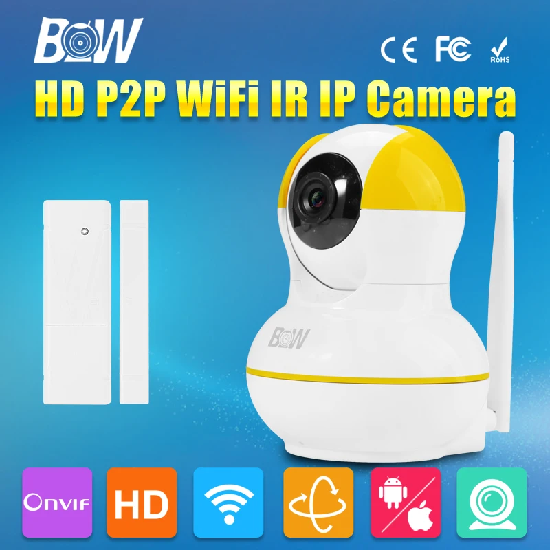 BW Mini IP font b Camera b font font b Door b font Sensor P2P