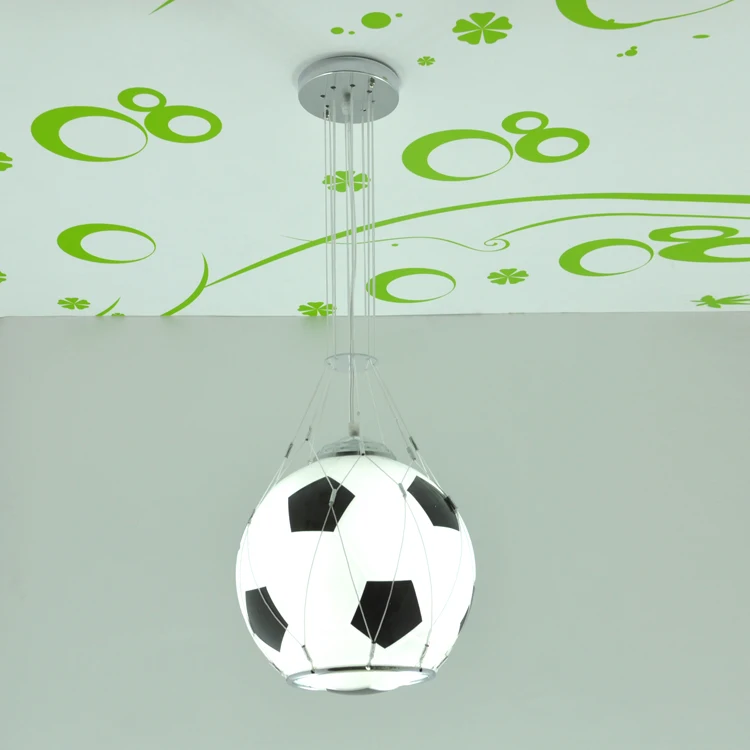СВЕТОДИОДНЫЙ футбольный светильник подвесной светильник спортивные кулон в виде баскетбольного мяча светильник s детская комната подарок мяч детский бар светильник ing E27 lamparas
